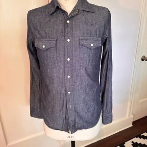 Gap 1969 Chambray Western Shirt Size s